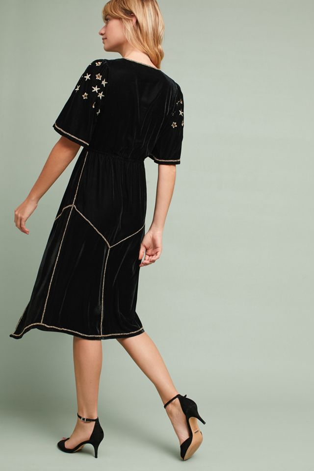 Celestial Embroidered Dress | Anthropologie