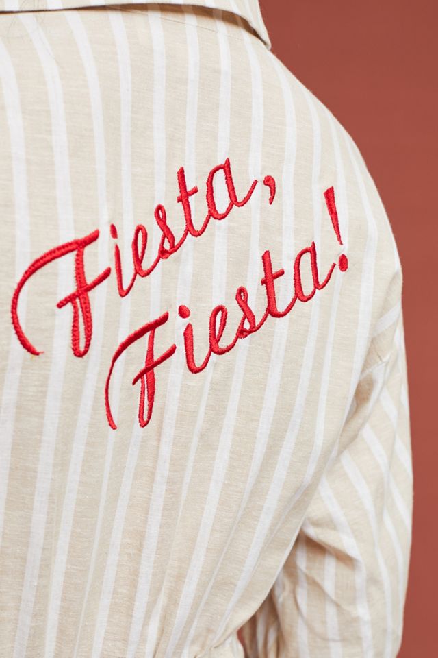 Corey Lynn Calter Fiesta Striped Shirtdress #1