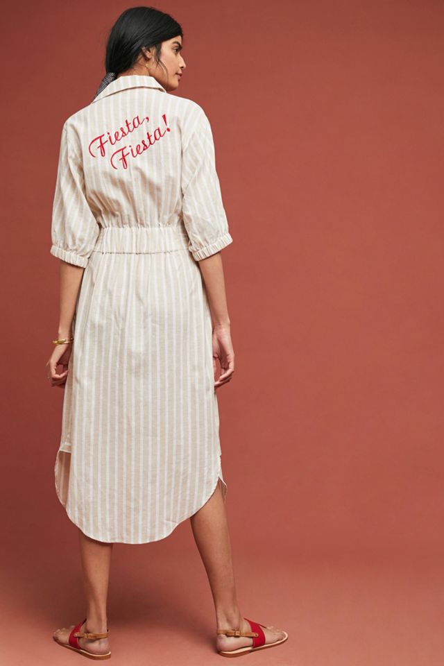 Corey Lynn Calter Fiesta Striped Shirtdress #4