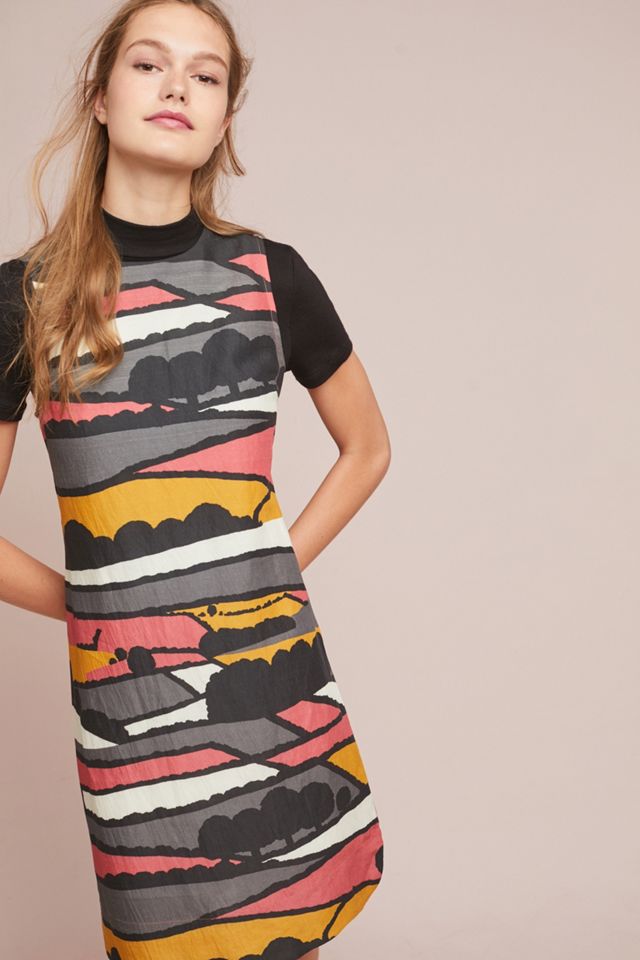 Corey Lynn Calter Velley Vestido estampado por turnos #1