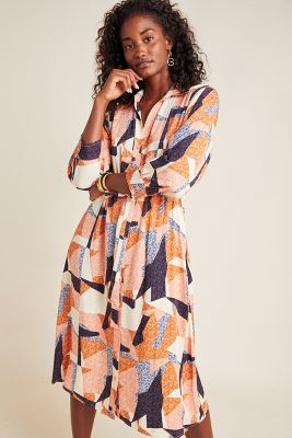 Corey Lynn Calter Abstract Shirtdress | Anthropologie