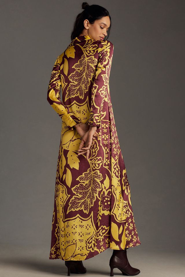 Corey Lynn Calter Long-Sleeve Printed Shirt Dress #2