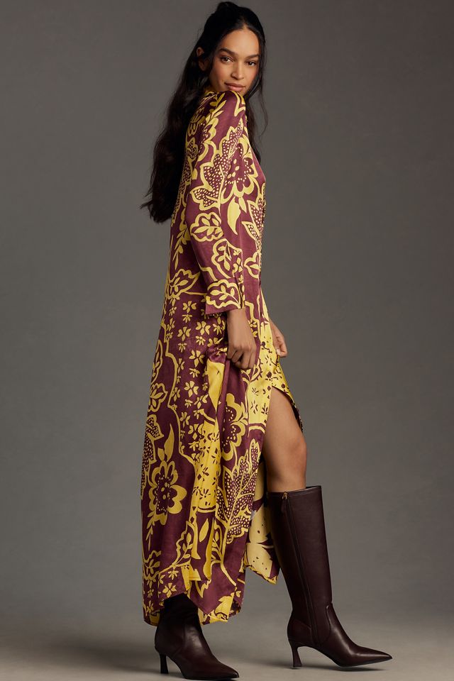 Corey Lynn Calter Long-Sleeve Printed Shirt Dress #3