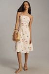 Corey Lynn Calter Sleeveless Seamed Linen Midi Dress | Anthropologie