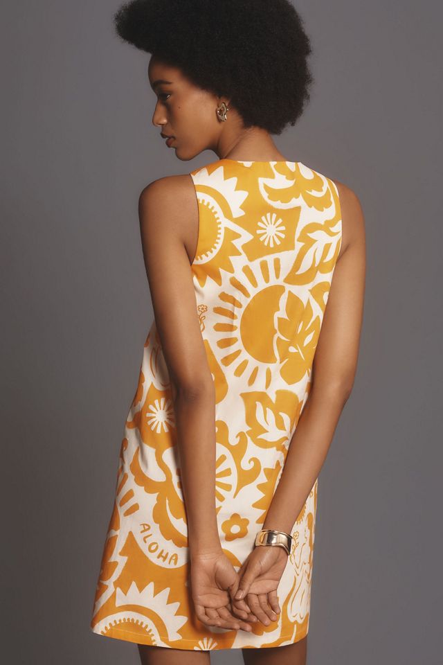 corey lynn calter jacquard mini dress COREY LYNN CALTER DEEP-V JACQUARD MINI DRESS, SIZE LARGE