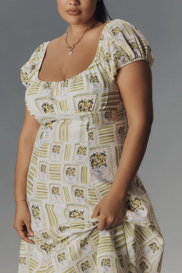 Corey Lynn Calter Cordelia Cotton Linen Midi Dress #7
