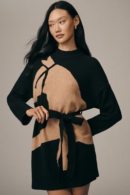 Corey Lynn Calter Heidi Belted Sweater Mini Dress