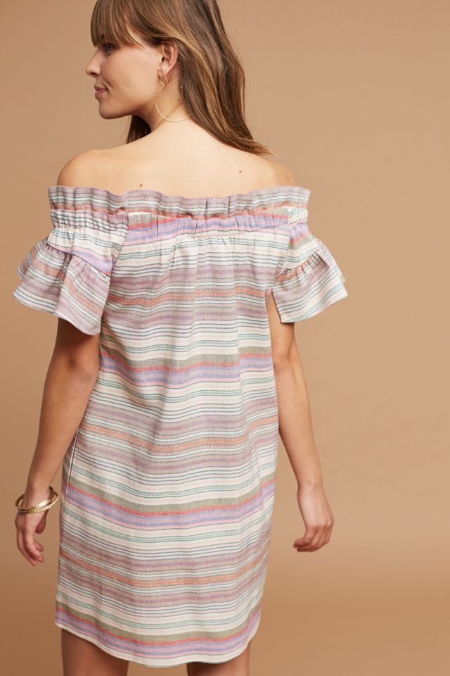 Audrie Textured Off-The-Shoulder Dress #3