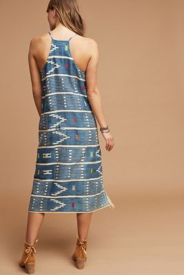 anthropologie ikat dress