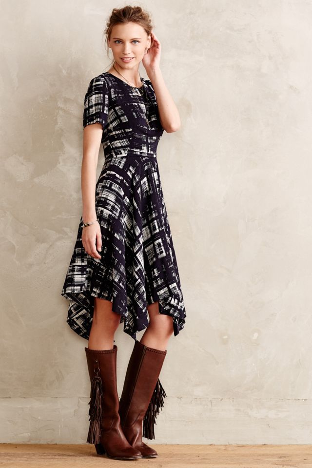 Painted Plaid Dress #1