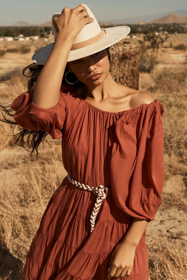 Erika Peña Tiered Off-The-Shoulder Maxi Dress #2