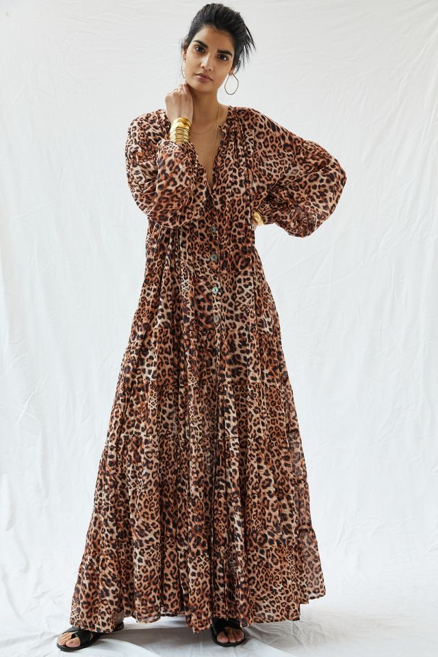 Anthropologie animal shop print dress