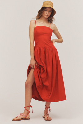 Joe's Jeans The Mara Tie-strap A-line Midi Dress