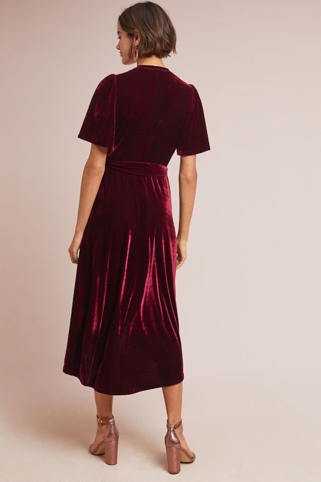 Fiorenza Velvet Wrap Dress #1