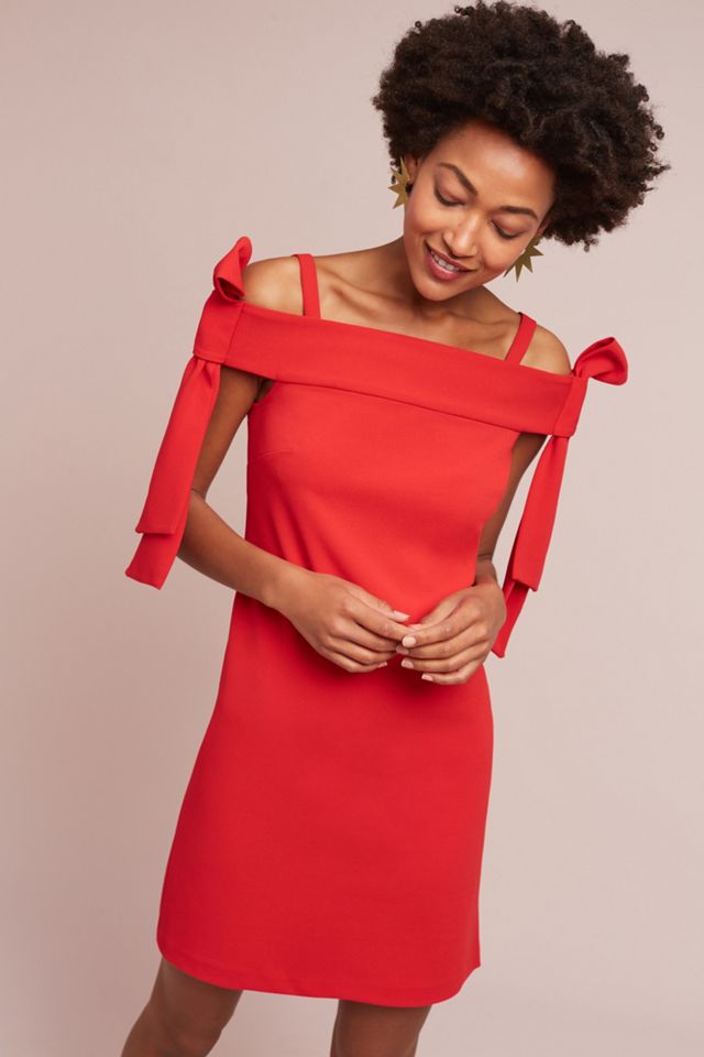 Marcella OffTheShoulder Bow Dress Anthropologie