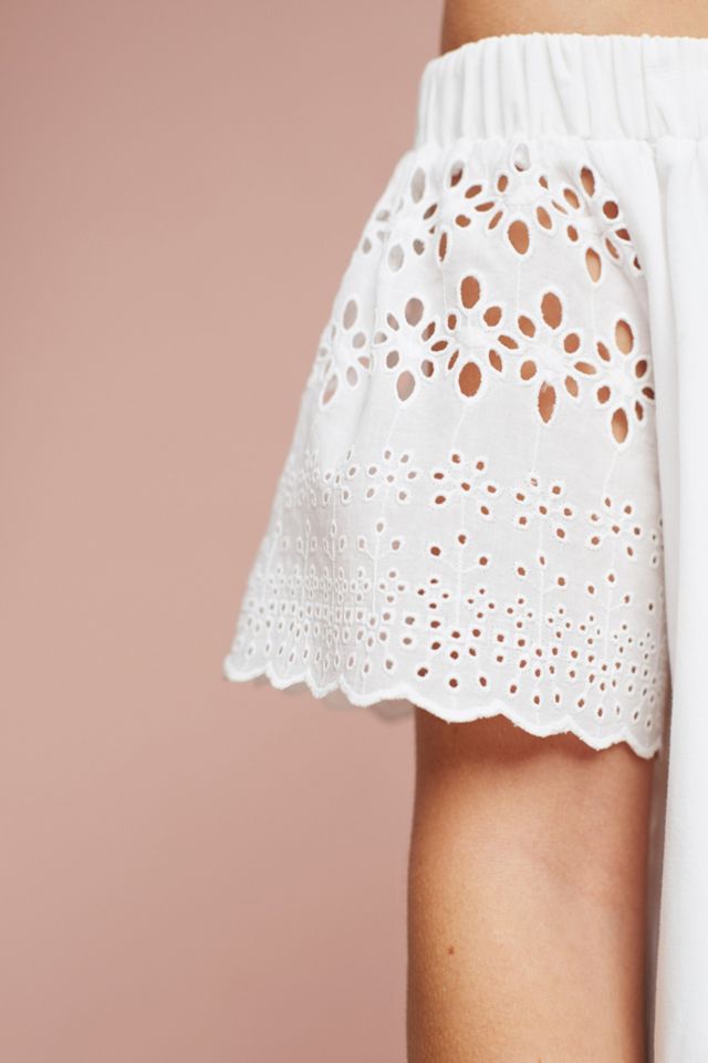 Off-The-Shoulder Eyelet Dress #2