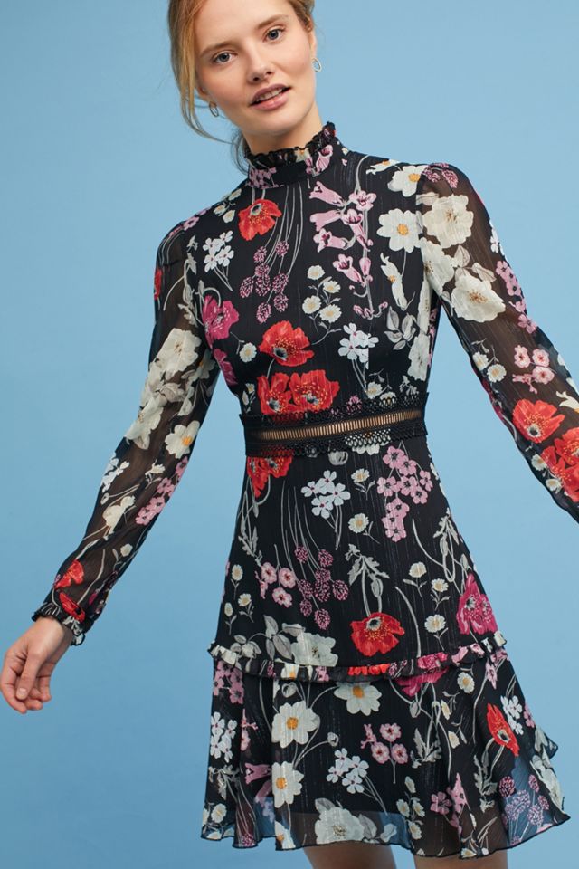 Floral High-Neck Dress #1