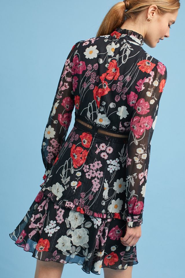 Floral High-Neck Dress #3
