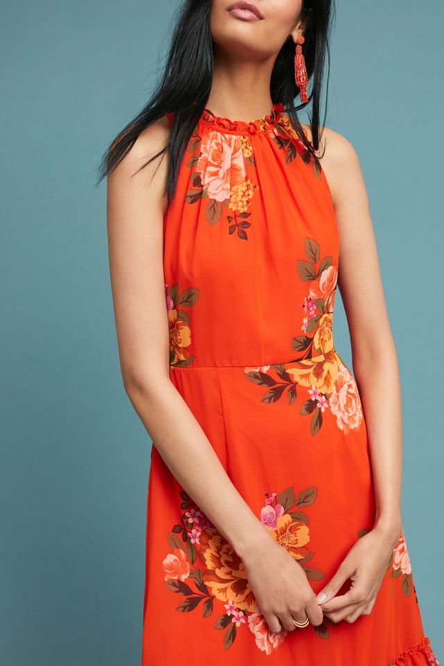 open lace back dress Donna Morgan Crew Neck Short Sleeve Fit & Flare Zipper Back Solid Jersey DRESS-TEA Rose / 4