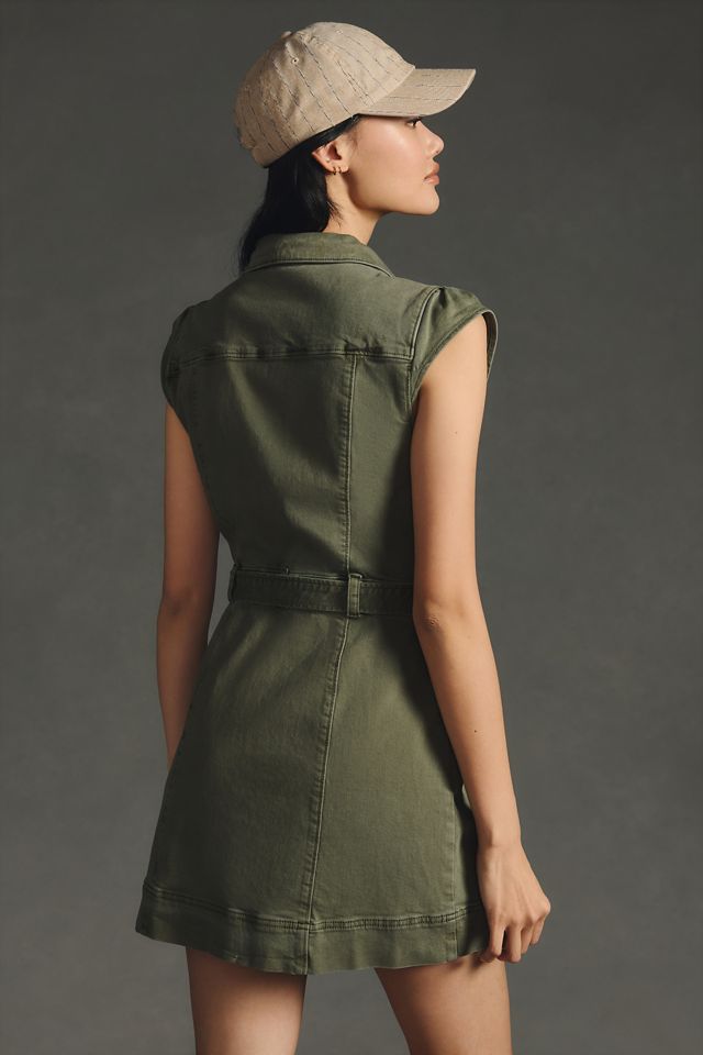 Paige Cap-Sleeve Utility Dress #1