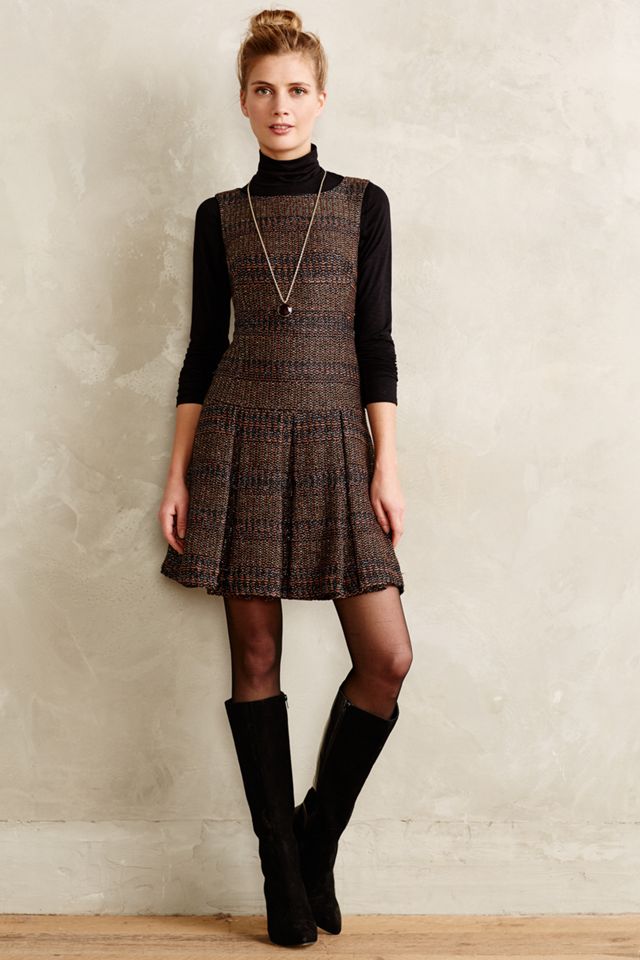 Leopold Tweed Dress brown Sサイズ Leopold Tweed Dress – THE TOÉ