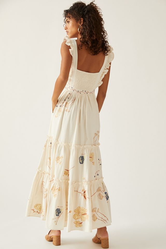 allison new york embroidered dress Allison New York Embroidered Colette Tank in Ivory/Black  Suite 201