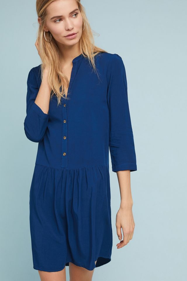 Sonia Drop-Waist Shirtdress | Anthropologie