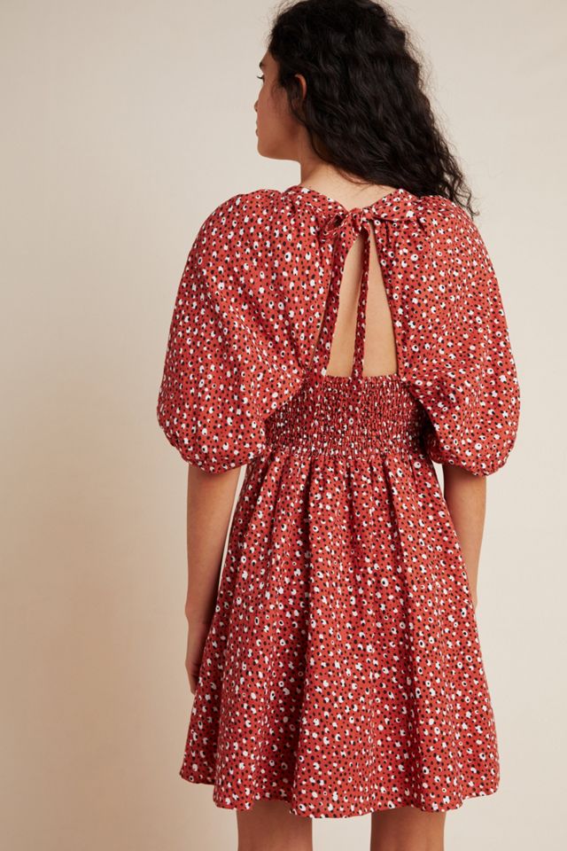 Malmo Puff-Sleeved Mini Dress #1