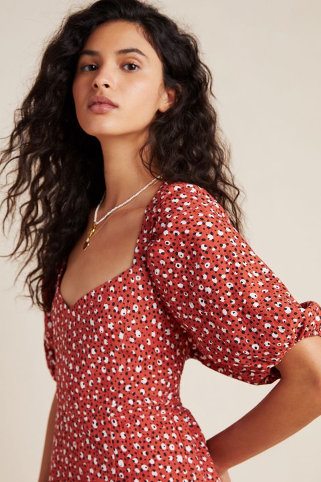 Malmo Puff-Sleeved Mini Dress #3