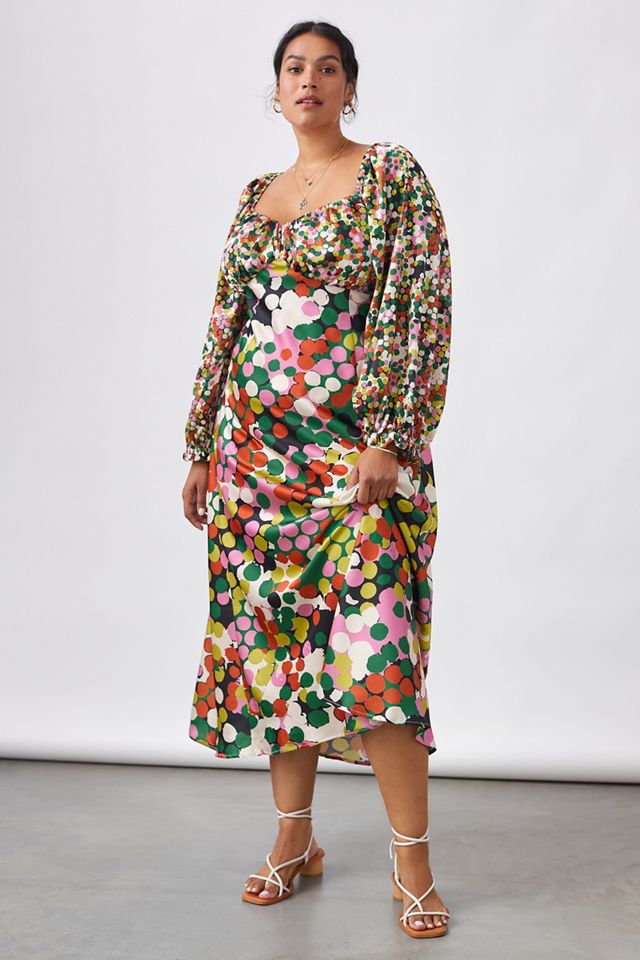 Floral Puff-Sleeved Maxi Dress #5