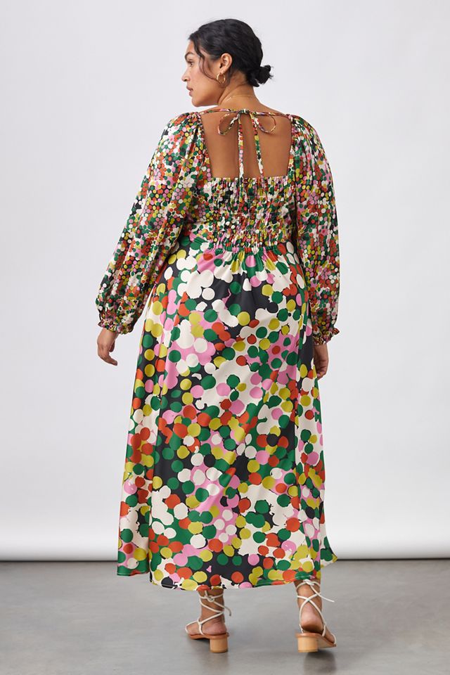 Floral Puff-Sleeved Maxi Dress #6