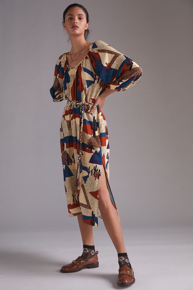 Geo Midi Dress | Anthropologie