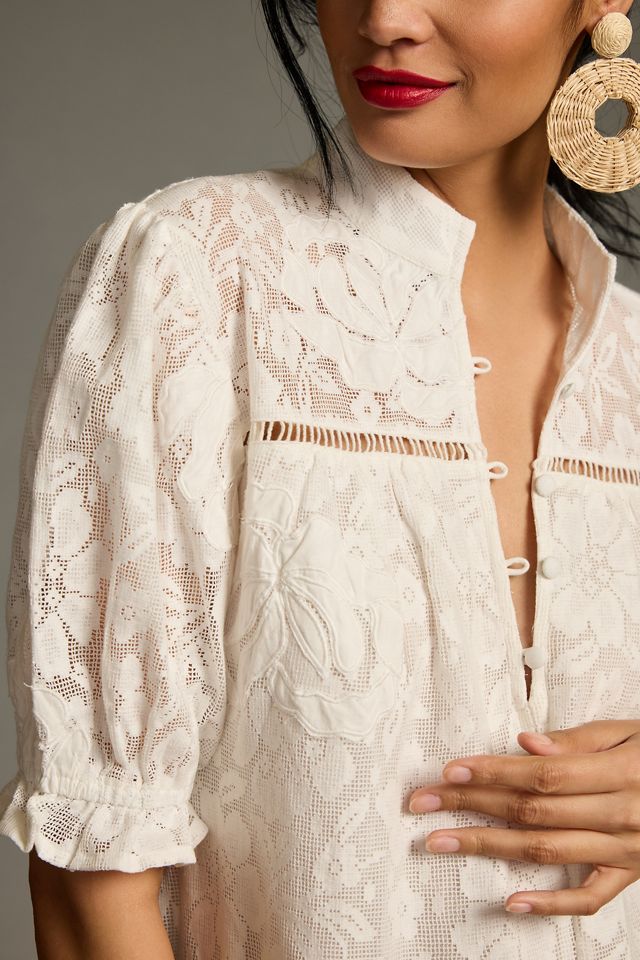 chinese dress ladies Deep V-Neck Lace Tiered Dress main image 0