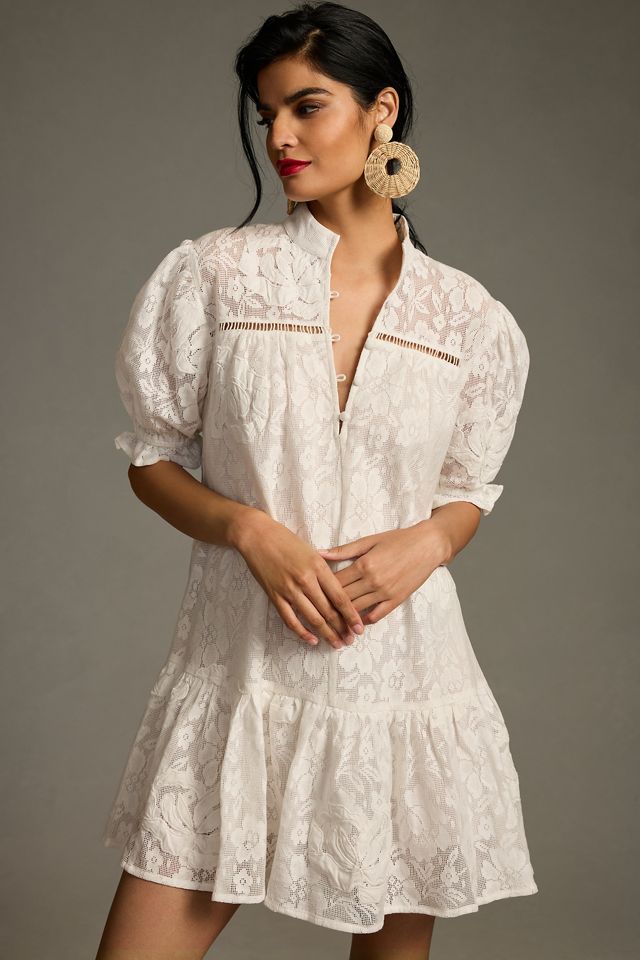 porridge tiered lace tunic dress Porridge | Dresses | Anthropologie Porridge Tiered Lace Tunic Dress In  Ivory Boho M