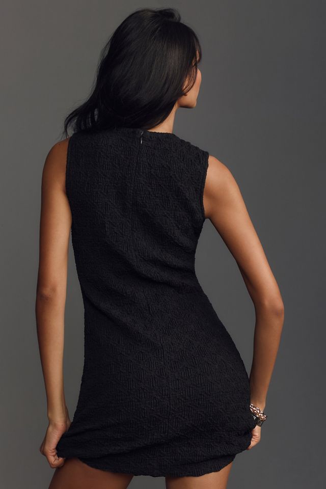 Porridge Textured Slim Knit Mini Dress #1