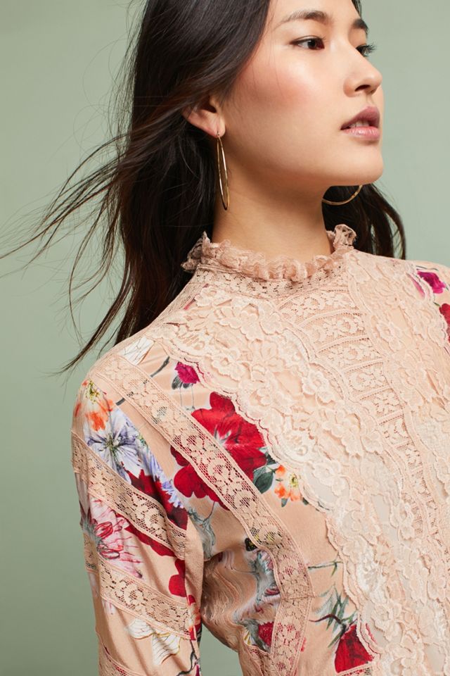 Korovilas Lace & Floral Dress #1