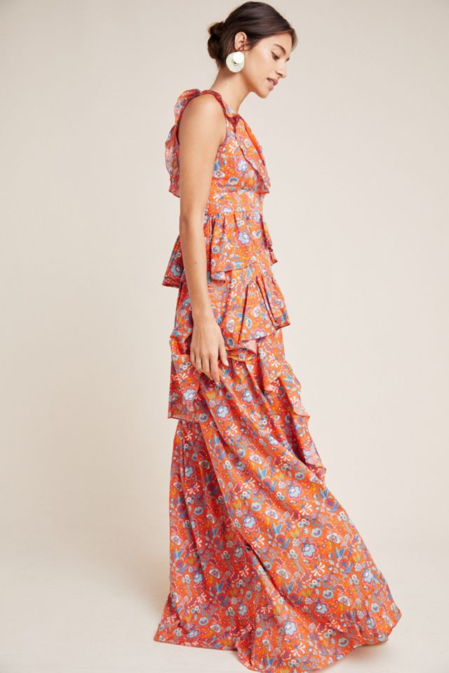 Cynthia Rowley Savannah Tiered Maxi Dress #3