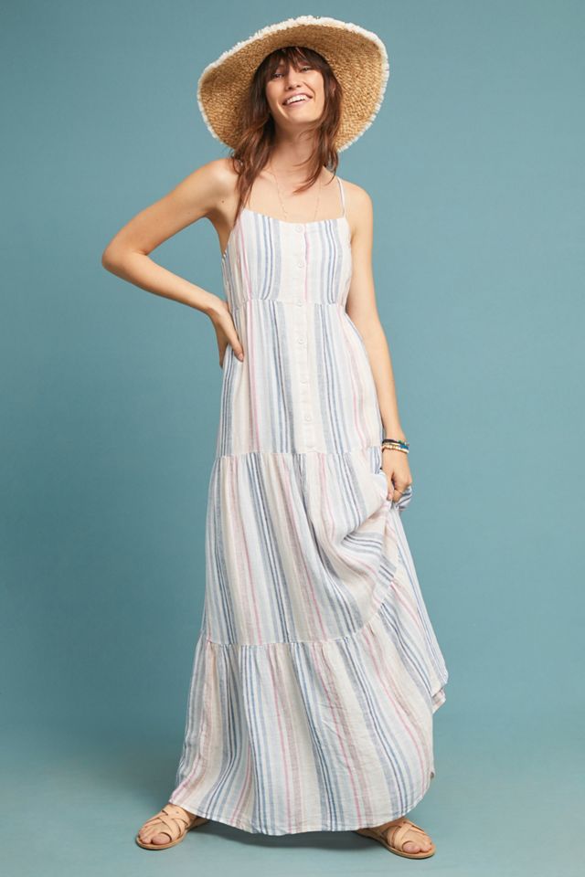 Splendid Brunch Striped Maxi Dress #3