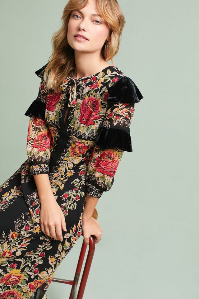 Anna sui shop silk dress