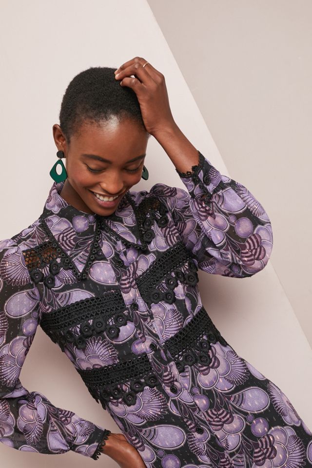 anna sui purple dress Anna Sui Princess Amber Dress - Fashion Statement