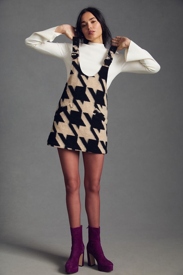 Anna Sui Houndstooth Jumper Mini Dress #1