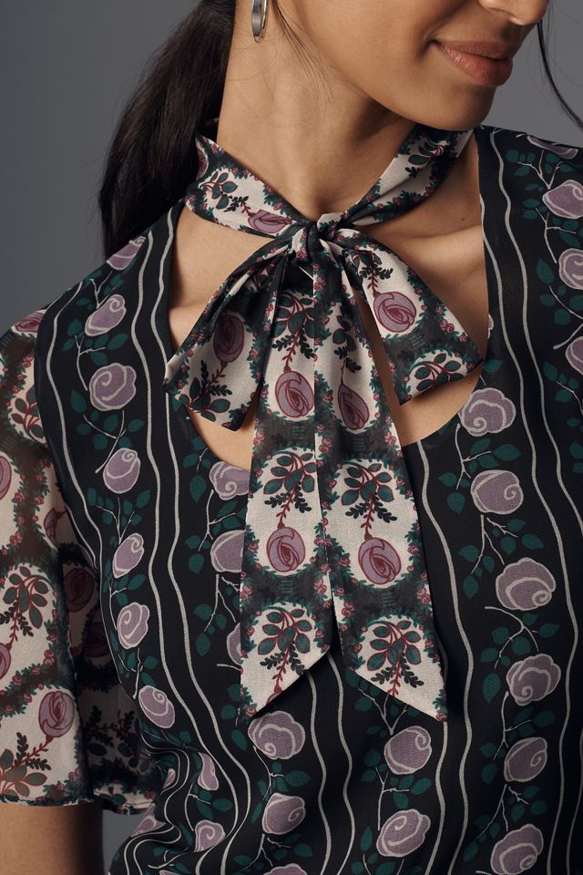 ANNA SUI 花柄ドレス、ニットプランナーボレロセット ANNA SUI 花柄