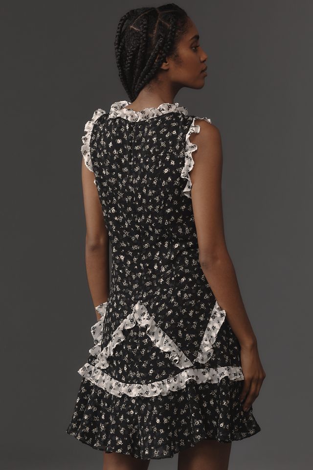 Anna Sui Sleeveless Ruffled Mini Dress #1
