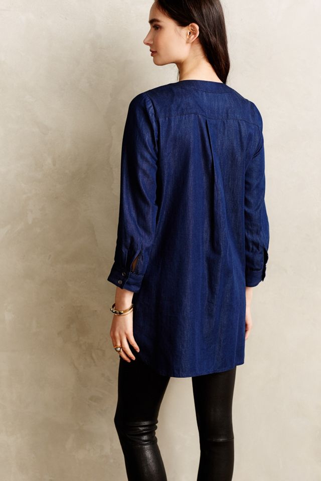 Laced Chambray Tunic #1