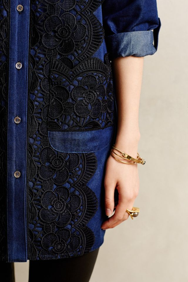 Laced Chambray Tunic #3