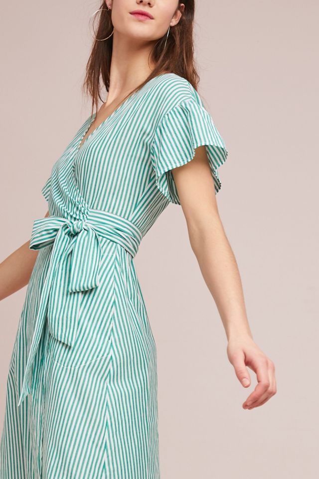 Wilkes Striped Wrap Dress #1