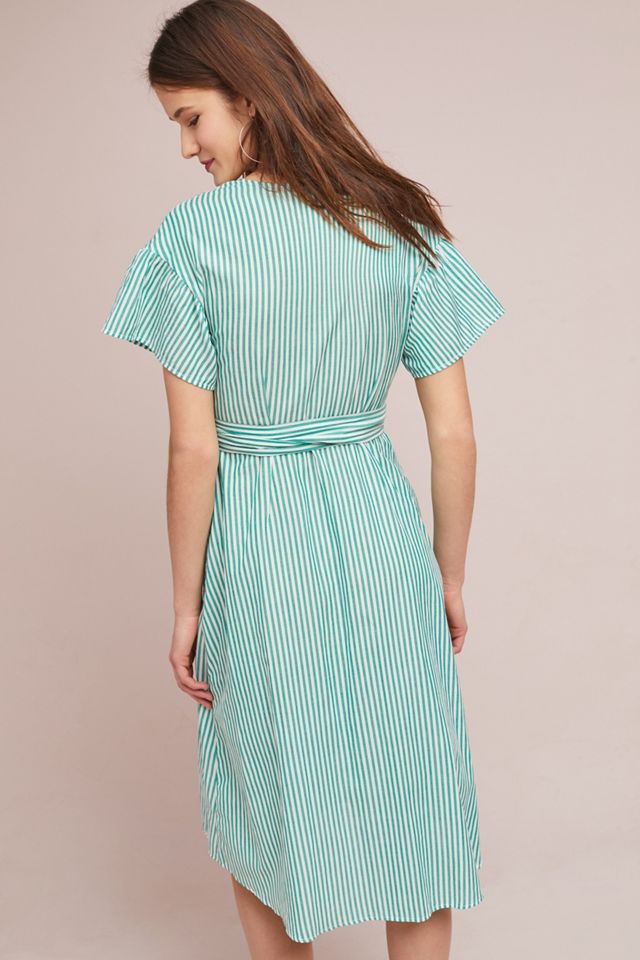 Wilkes Striped Wrap Dress #3