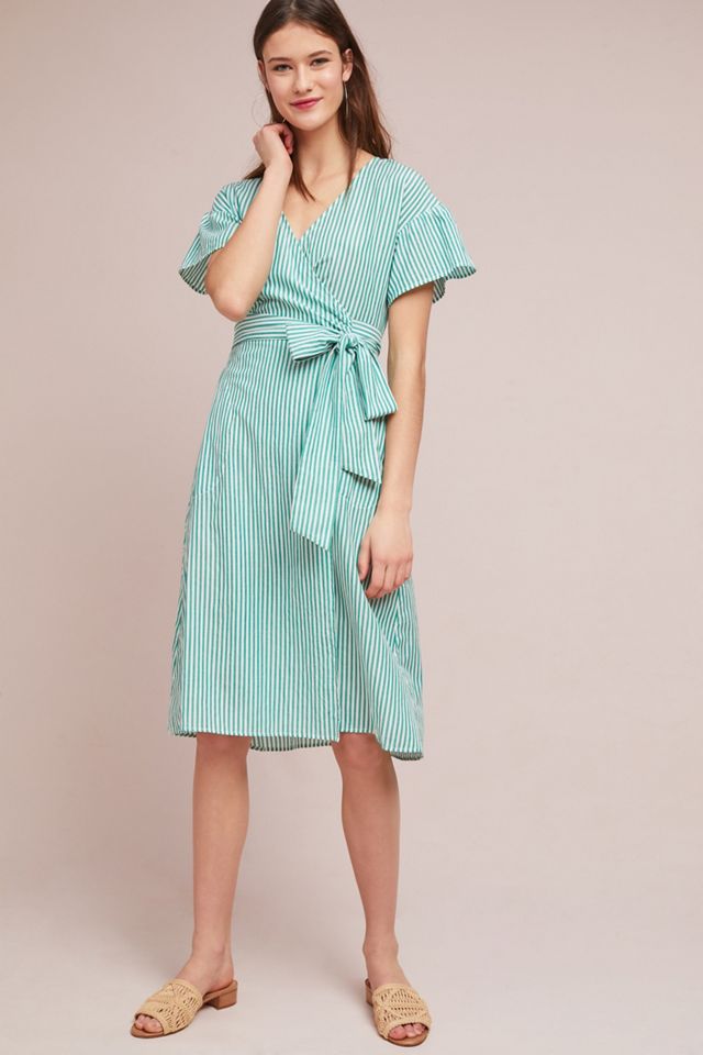 Wilkes Striped Wrap Dress