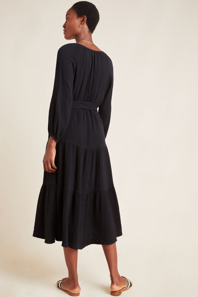 Samara Textured Midi Dress | Anthropologie