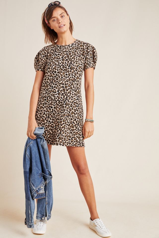 Anthropologie hotsell leopard dress